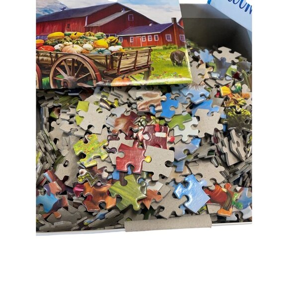 Country Life 1000 Piece Puzzle A Day Out At The Farm Jigsaw Swan Cow Calf Barns - Picture 2 of 2